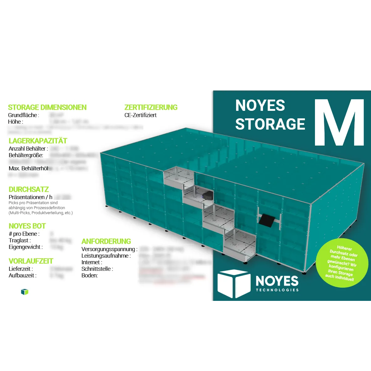 Data Sheet "Noyes Storage M" | 242–1,936 Products