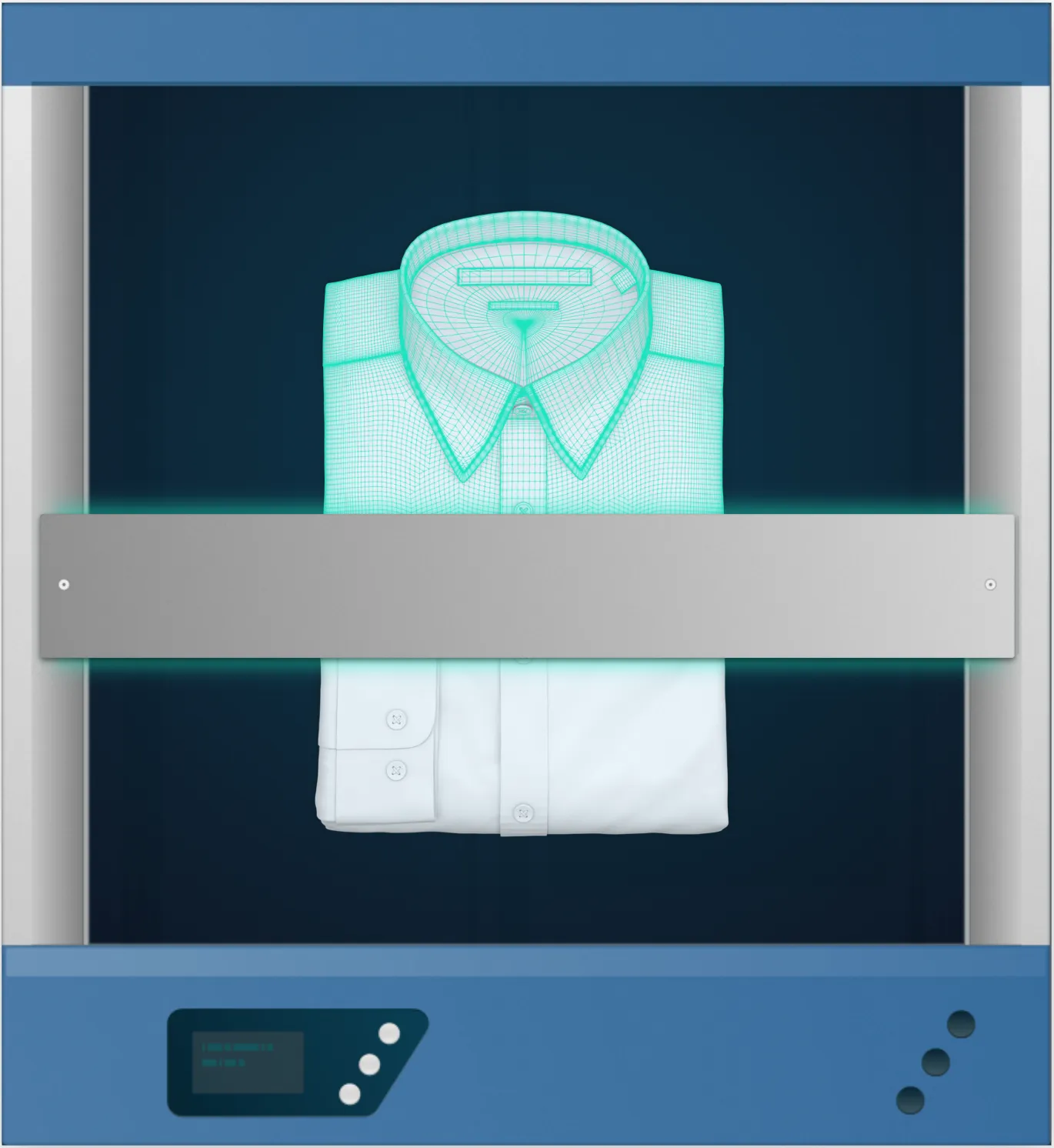 Hemd im ProQ MultiScan als Beispiel für automatisierte Produktbilderfassung