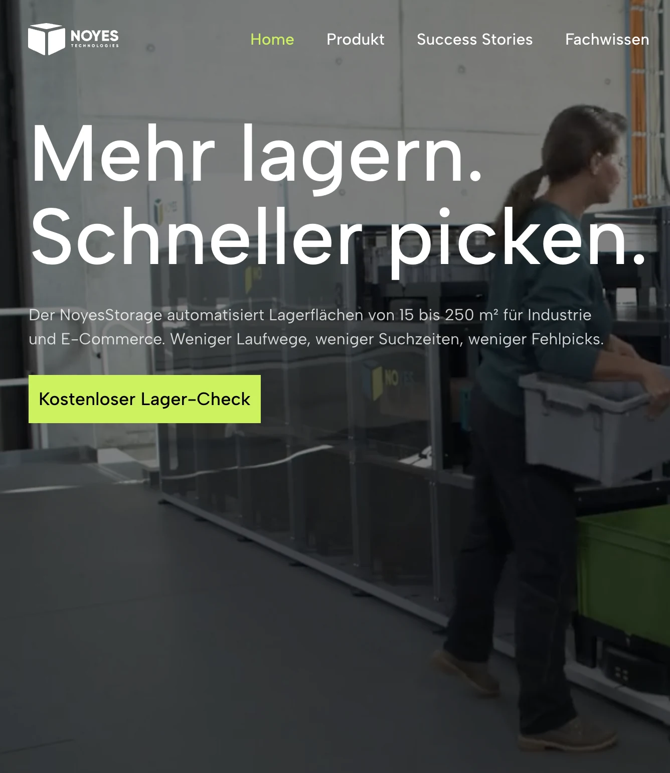 Neue Noyes Website mit klarer Priorisierung